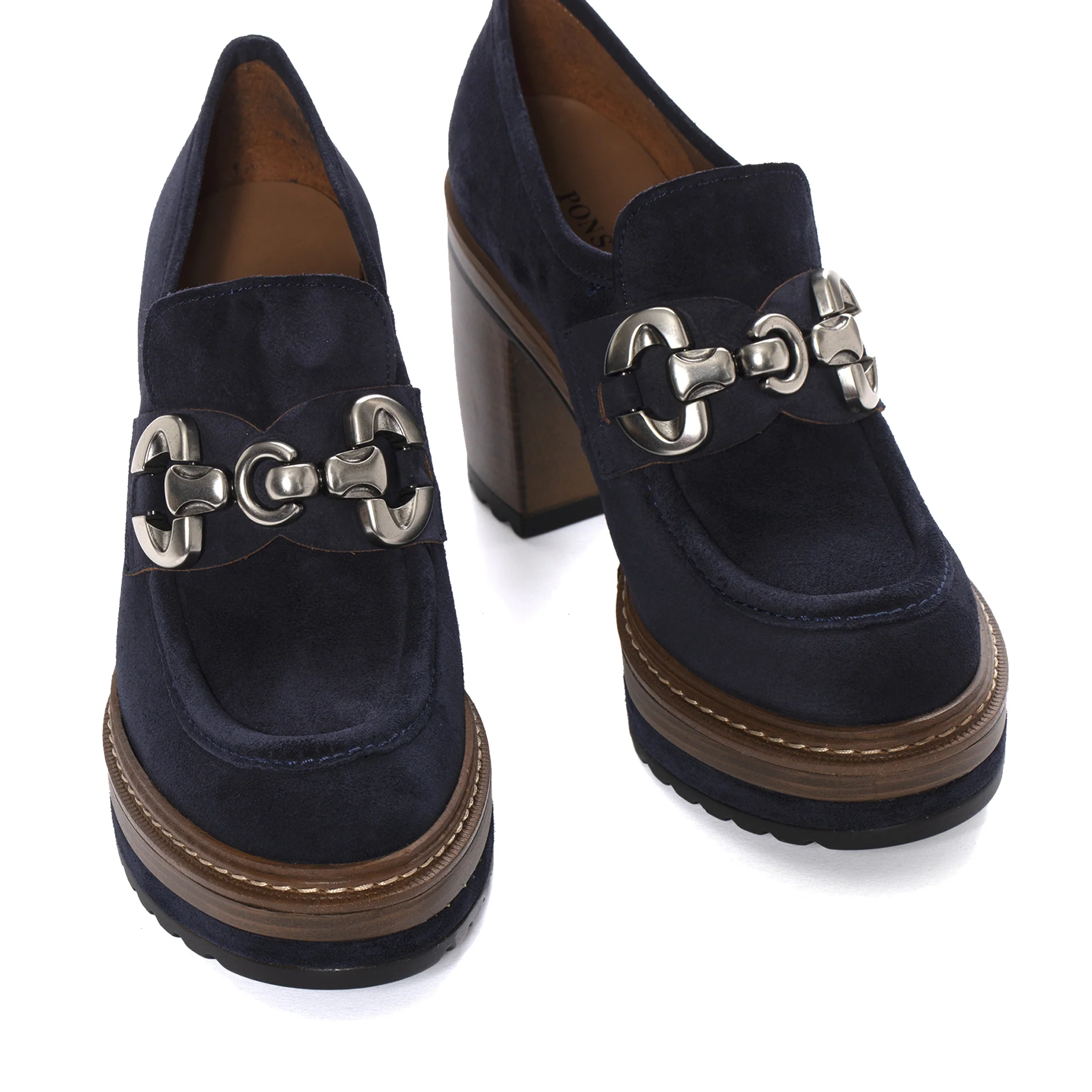 ZAPATO TACON OLIVIA VELOUR OCEANO - Image 4