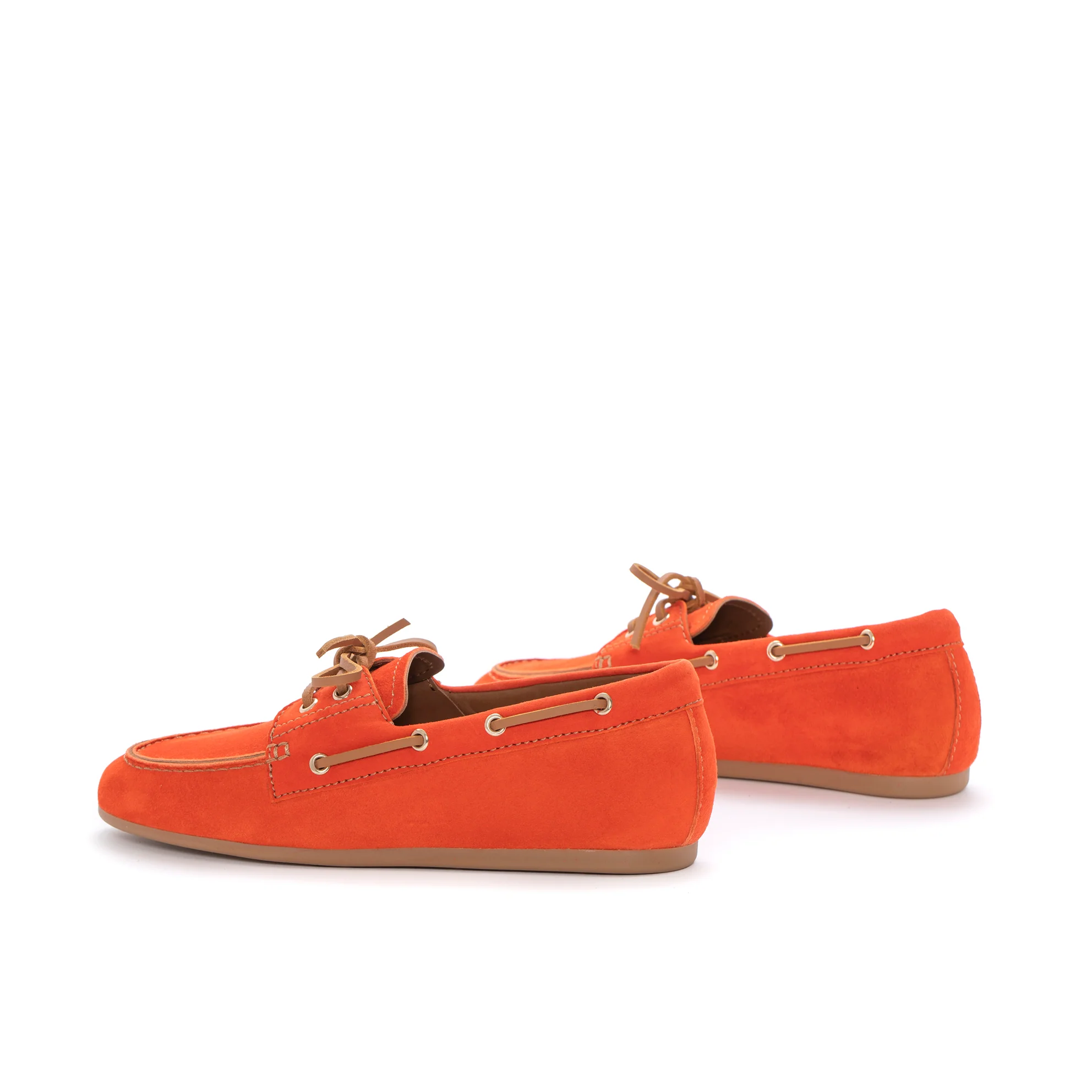 MOCASIN NAUTICO LINA ANTE MANDARINA - Image 4
