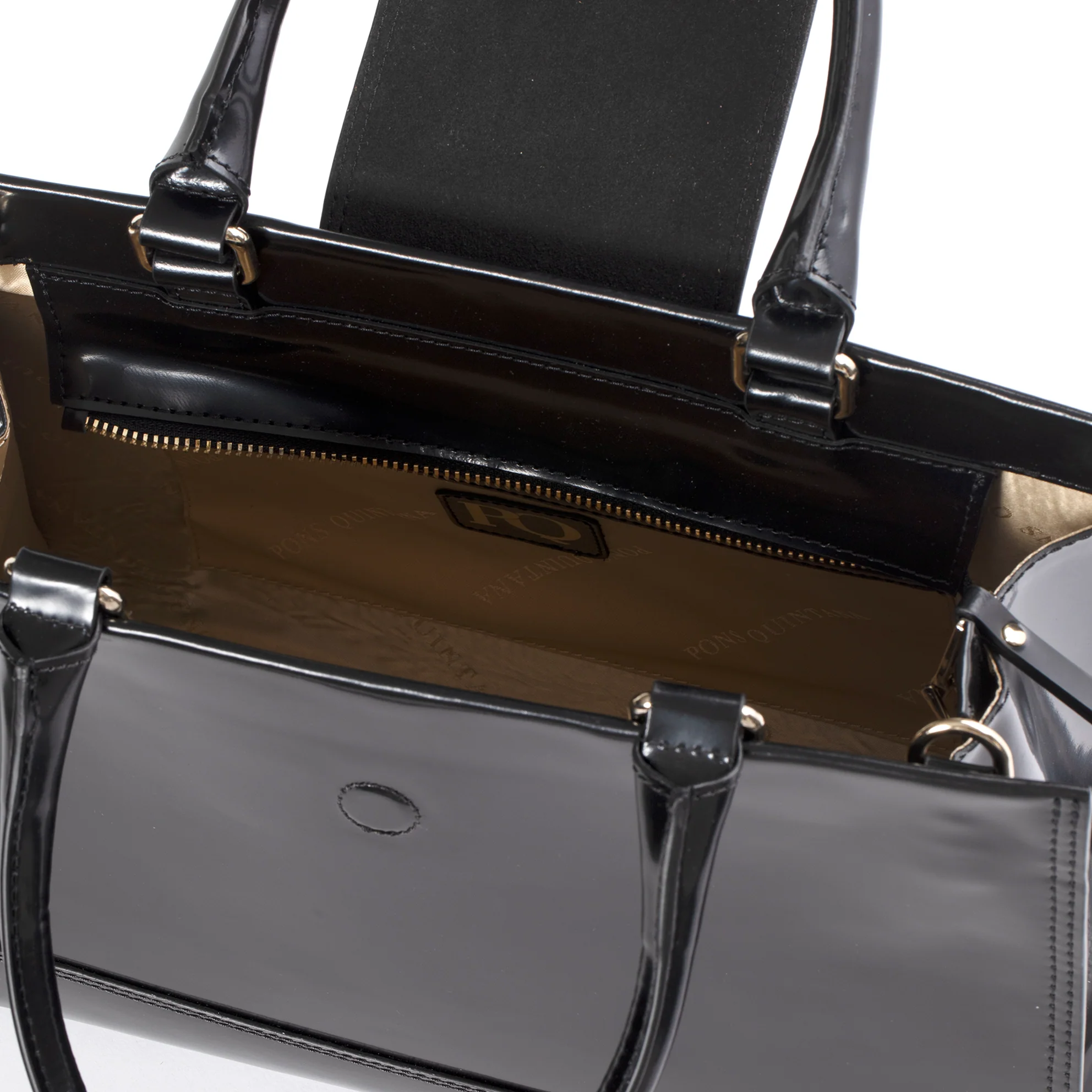 BOLSO DE MANO V178 SPAZZOLATO NEGRO - Image 3