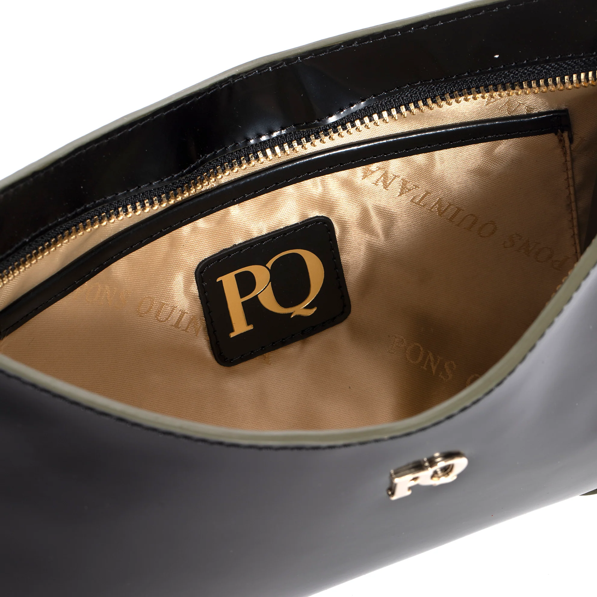 BOLSO DE MANO V180 SPAZZOLATO NEGRO & MUSGO - Image 3